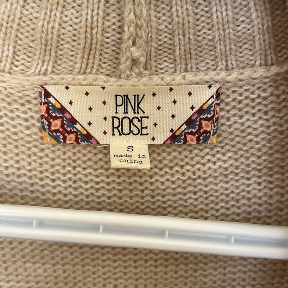 Geometric Print Knit Cardigan Small - Picture 3 of 3